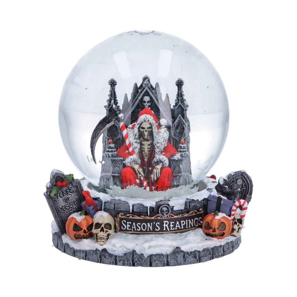 Nemesis Now - Silent Nightmares: Seasons Reapings Snow Globe Dekorative Figur - Mehrfarben